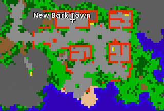 Mapa de New Bark Town