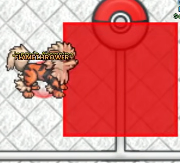 Ataque de área de Arcanine