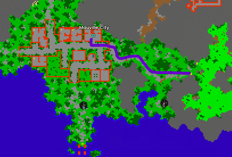 Ruta desde Mauville City