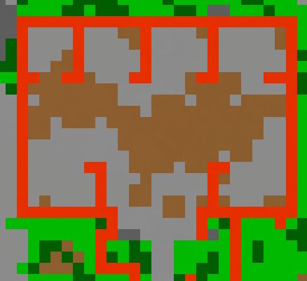 Mapa del establo del combate contra Mega Houndoom