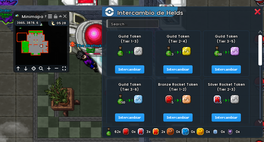 Tokens por Held